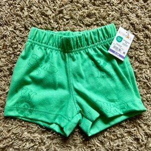 NWT Infant’s Unisex Garanimals Shorts; Green; Size 0-3 months